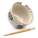 Bowl With/Chopsticks - 18fl. oz. / 5"D x 3.75"H