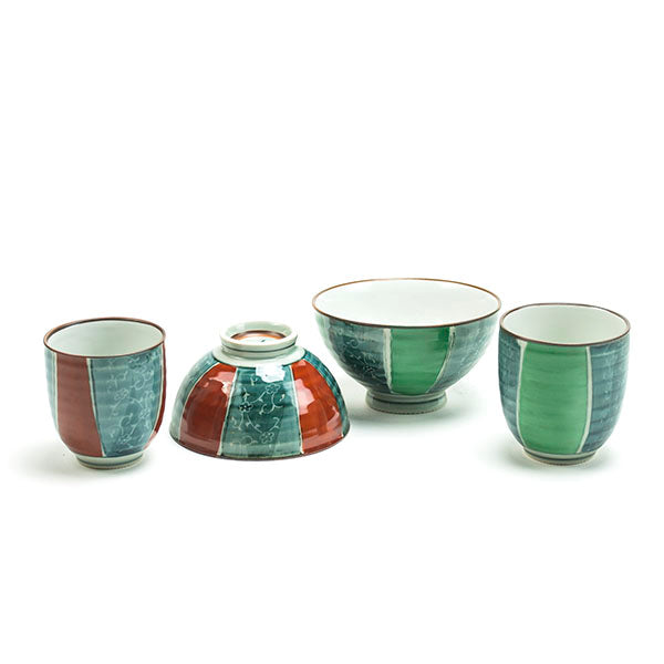 4-1/3"Dx2-1/3"H BOWL & CUP PC 4PC RD (as)