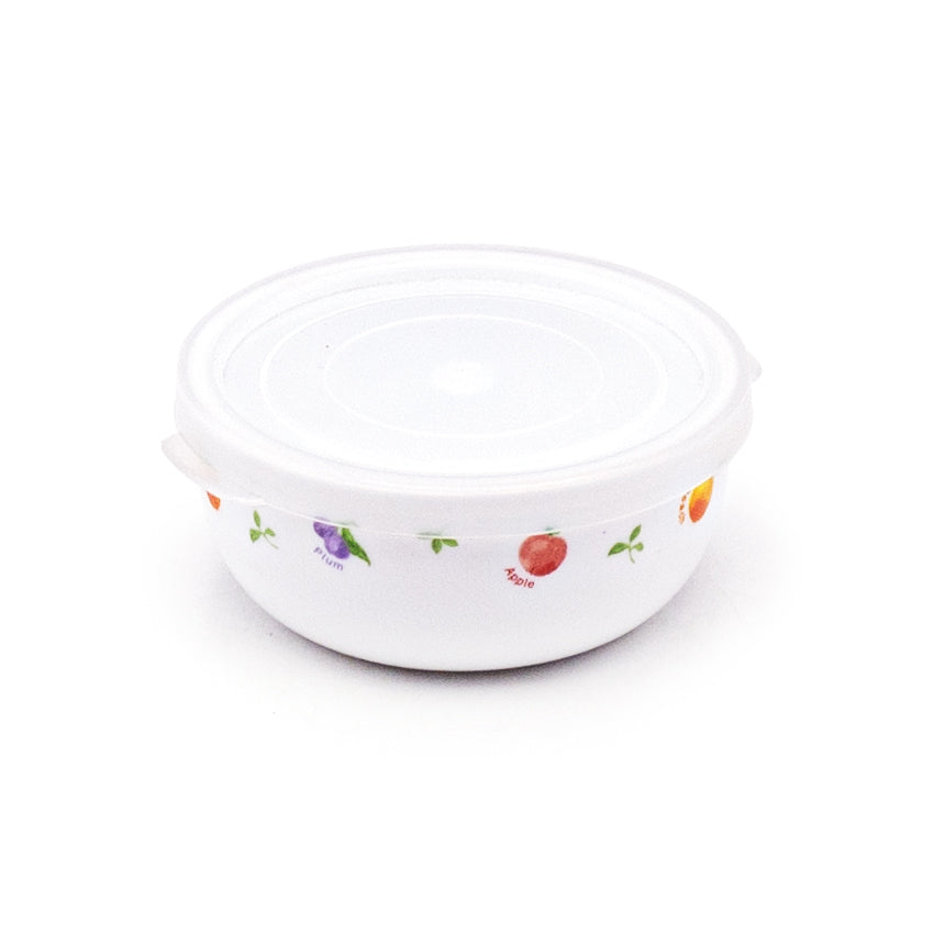 8CMD BOWL W/LID CERM RD No.1 (wh)