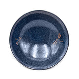 9-3/4"D BOWL shallow (dragonfly in blue)