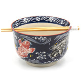 Bowl with Chopsticks - 6"D x 3.85"H