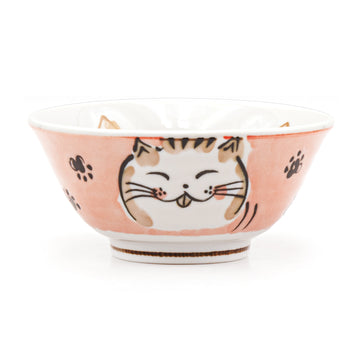 Japanese Medium Bowl - Cat, 6"Dx2.75"H