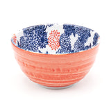 Japanese Medium Bowl -Flower, 5"Dx2.75"H