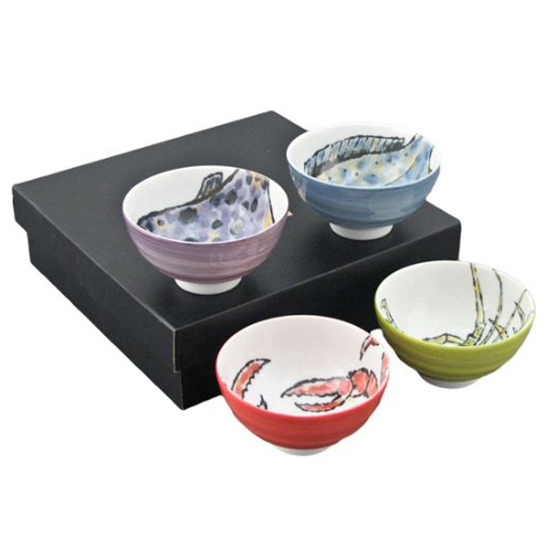 4.25"Dx2.5"H BOWL 4pc (ast)