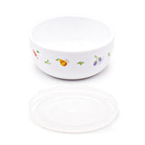 8CMD BOWL W/LID CERM RD No.1 (wh)
