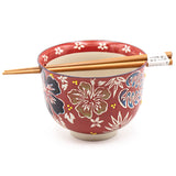 Bowl With/Chopsticks - 18fl. oz. / 5"D x 3.75"H