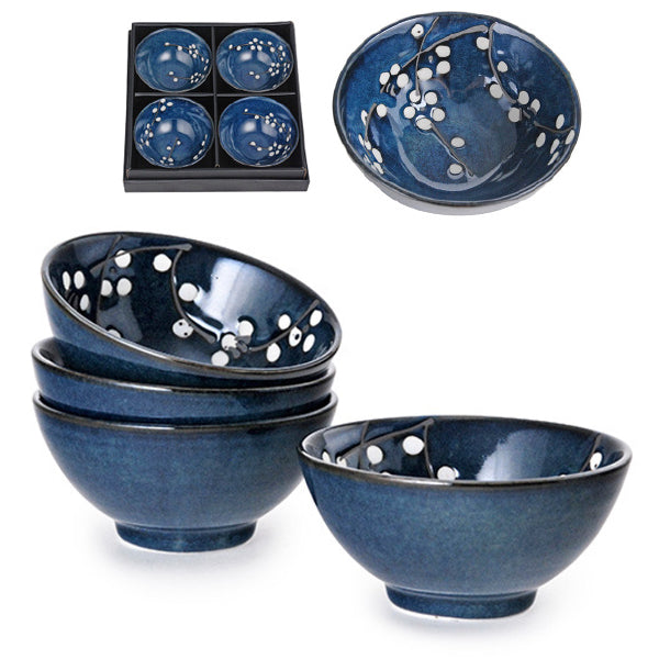Ceramic Bowl Set 4pc - 4.5"D x 2.15"H