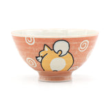Japanese Ceramic Rice Bowl Shiba Inu Dog Pink - 4.5"D x 2.4"H