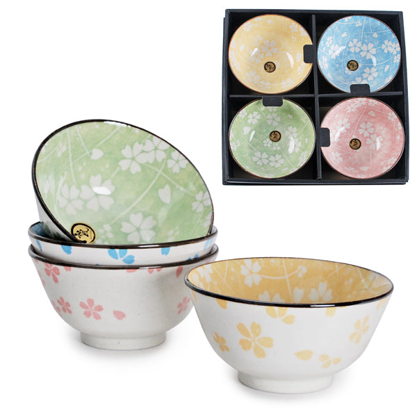 Japanese Bowl 4pc Set - 5.25"D x 2.65"H
