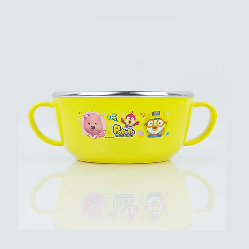 4"D BOWL Non-S;ip w/hdl S/S, Pororo (<PR0891)