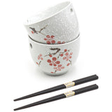 2pc Bowl Set With/Chopsticks