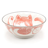 Japanese Noode Bowl Orange Cat - 28 fl. oz. / 7.5"D x 3"H