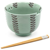 Bowl With/Chopsticks - 18fl. oz. / 5"D x 3.75"H