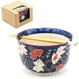 Bowl with Chopsticks - 6"D x 3.85"H