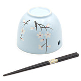 2pc Bowl Set With/Chopsticks