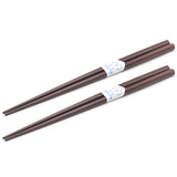 Japanese Bowl With Chopsticks Set for 2, The Great Wave off Kanagawa 8.15"D x 3.25"H /