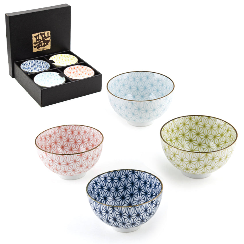 Japanese Bowl 4PC 4.5"Dx2.5"H