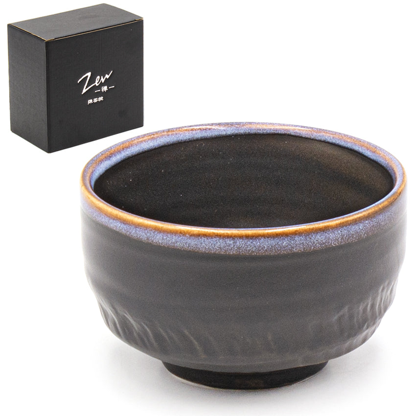 Japanese Dark Brown Matcha Bowl 4.85"D x 3"H