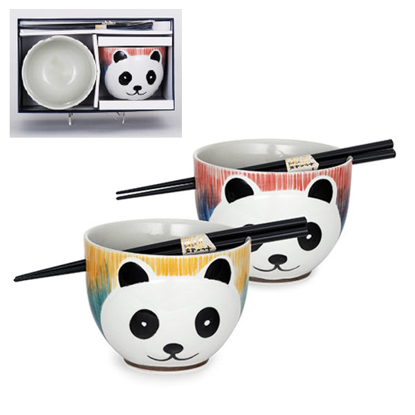 2pc Bowl Set With/Chopsticks