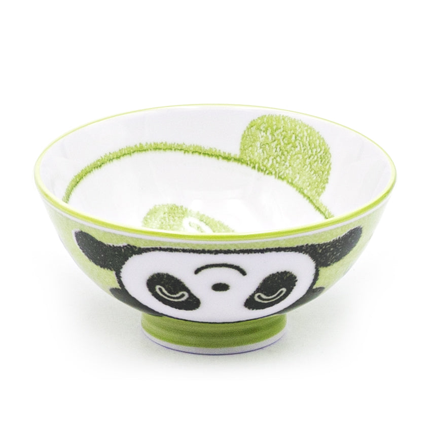 4.25"Dx2"H RICE BOWL panda (gn)