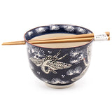 Bowl With/Chopsticks - 18fl. oz. / 5"D x 3.75"H