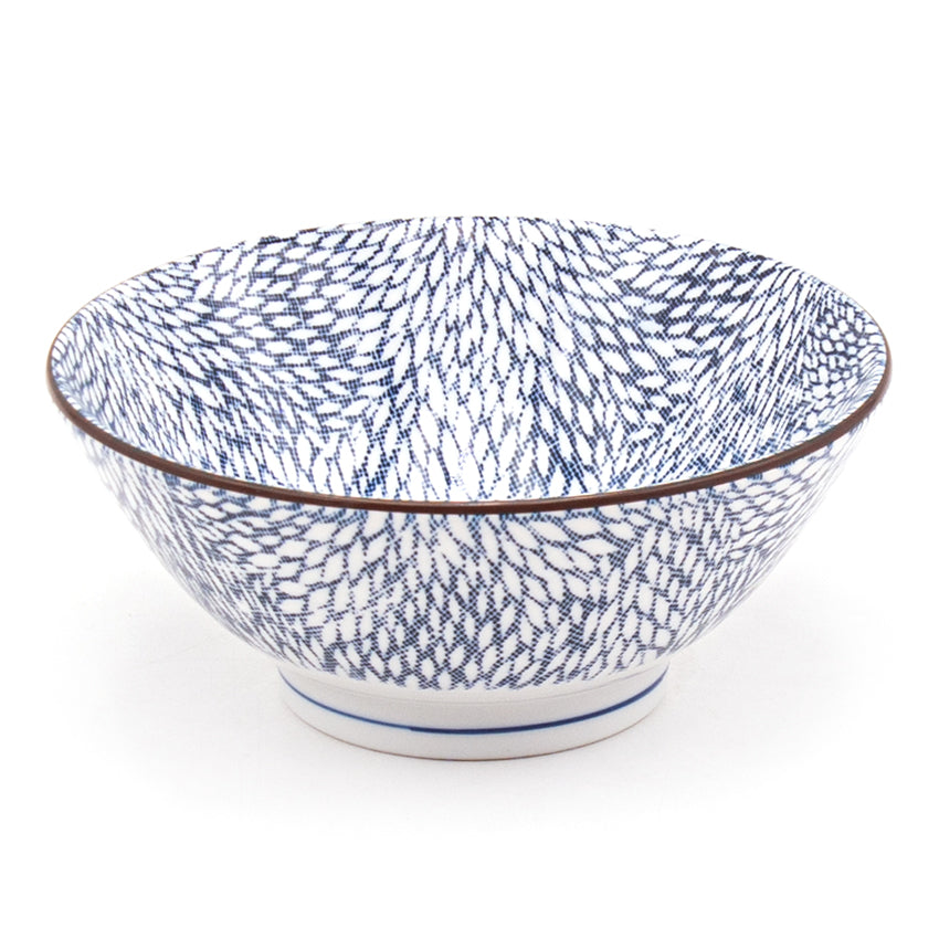 Japanese Large Bowl - 26 fl. oz. /  6.85"D x 2.85"H - Mujina/Kiku-Bulk Pak