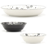 Japanese Deep Plate, Bowl With/Chopstick 5pc 1:2:2