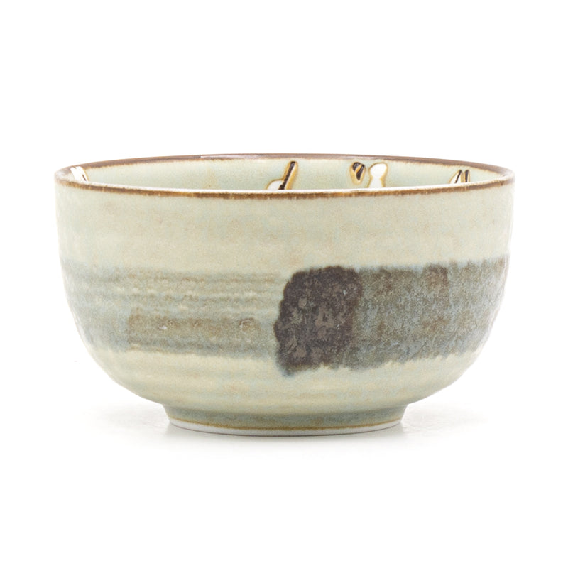 5″ Pale Green Blossom Ceramic Bowl
