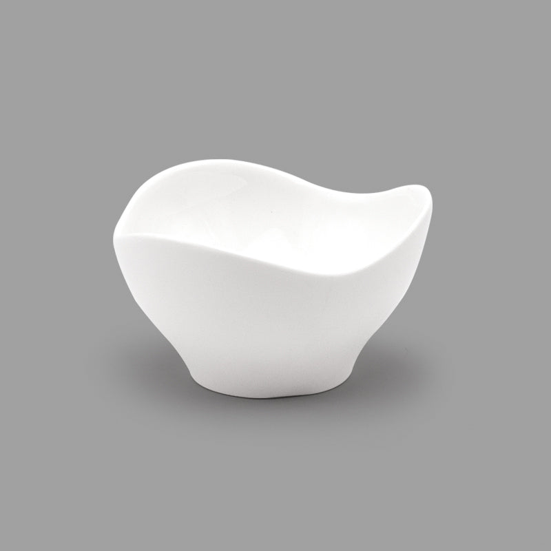 4.25"Dx2.5"H BOWL petal (wt)