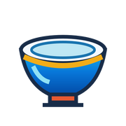 Black porcelain feature icon