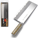 Seki Japan TSUBAZO Japanese Stainless Steel Meat Vegetable Cleaver, Butcher Knife, Shiraki Handle - 11.65"L (8" Blade)