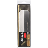 Seki Japan TSUBAZO Japanese Stainless Steel Meat Vegetable Cleaver, Butcher Knife, Shiraki Handle - 11.5"L/175mm