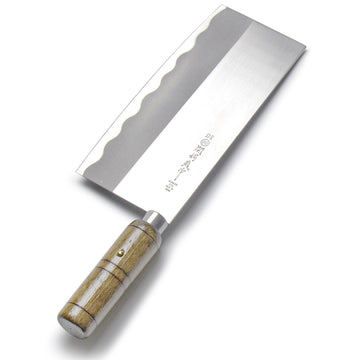 Seki Japan TSUBAZO Japanese Stainless Steel Meat Vegetable Cleaver, Butcher Knife, Shiraki Handle - 11.65"L (8" Blade)