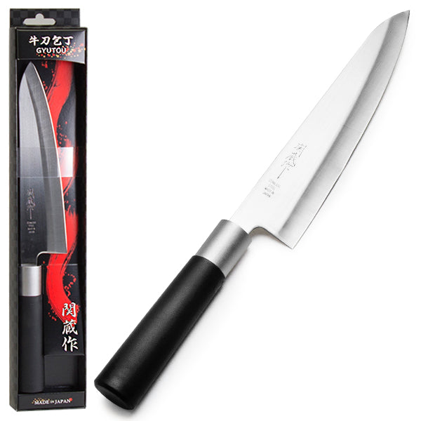 COOKING KNIFE GYUTO SS W/pl handle (7.75")