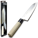 COOKING KNIFE SANTOKU SS W/wd handle 11.75"(6.5")