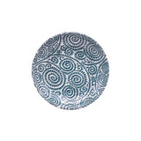 5.25" Round Porcelain Plate, Blue