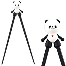 White Panda Training Chopsticks with Silicone Topper