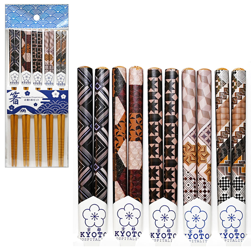 5PR CHOPSTICK SET (asst)