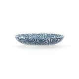 5.25" Round Porcelain Plate, Blue