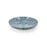 5.25" Round Porcelain Plate, Blue
