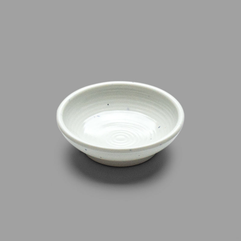3.06" Round Melamine Coupe, White — Marble Design