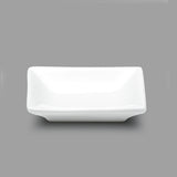3.75" x 2.5" Rectangular Plate, White