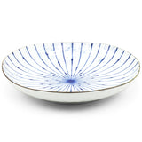9" Ceramic Dinner Plate, Blue — Fubuki Tokusa Design