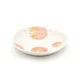 4-3/4" Round Porcelain Plate, Peach