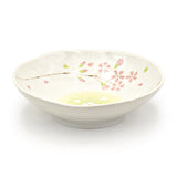 6.65" Ceramic Deep Plate, Beige, Pink — Sakura Design