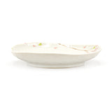 6.5" Irregular Ceramic Plate, Beige, Pink — Sakura Design
