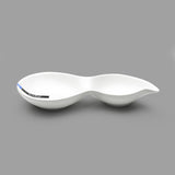 10" x 4.5" Porcelain Dish, White