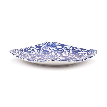5" Square Ceramic Plate, Blue — Arabesque Design