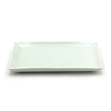 10" x 6.65" Rectangular Ceramic Plate, Green