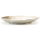 10" Round Ceramic Plate, Beige, Brown